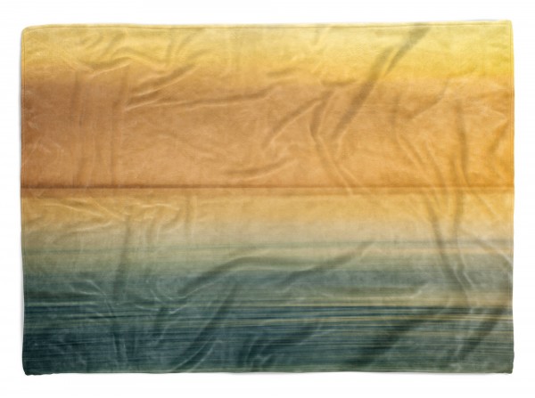 Handtuch Strandhandtuch Saunatuch Kuscheldecke mit Fotomotiv Horizont Abstrakt Kunstvoll