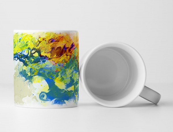 Bonsai Tasse als Geschenk, Design Sinus Art