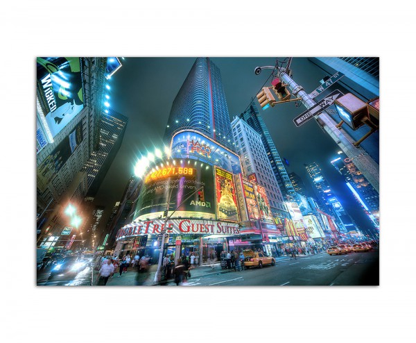 120x80cm New York Times Square Nacht Lichter