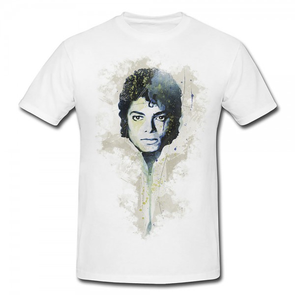 Michael Jackson Premium Herren und Damen T-Shirt Motiv aus Paul Sinus Aquarell
