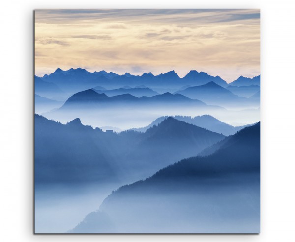 Landschaftsfotografie – Wendelstein Gebirge, Bayern auf Leinwand
