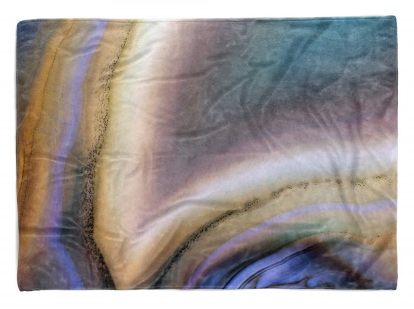 Handtuch Strandhandtuch Saunatuch Kuscheldecke mit Fotomotiv Farben Fließend Schön Abstra