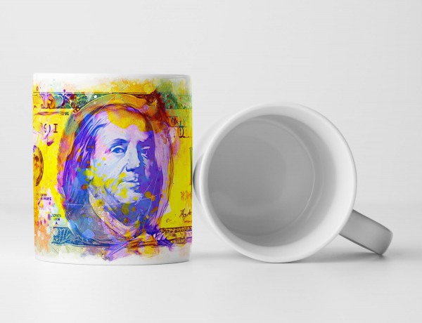 Dollar Tasse als Geschenk, Design Sinus Art