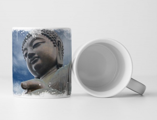 Tasse Geschenk Künstlerische Fotografie – Große Buddhaskulptur