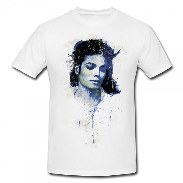 Michael Jackson V Premium Herren und Damen T-Shirt Motiv aus Paul Sinus Aquarell