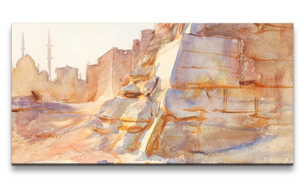 Remaster 120x60cm John Singer weltberühmtes Gemälde zeitlose Kunst Kairo Ägypten