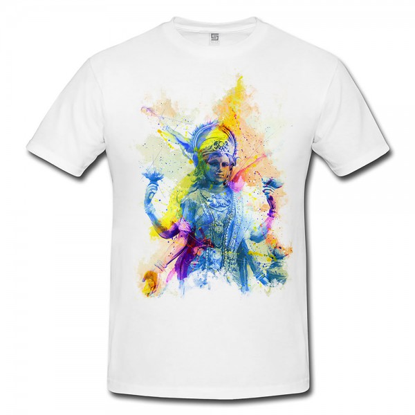 Lakshmi Herren T- Shirt , Stylisch aus Paul Sinus Aquarell Color