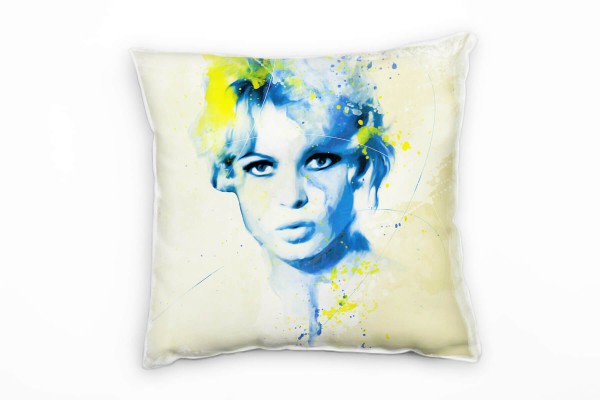 Brigitte Bardot IX Deko Kissen Bezug 40x40cm für Couch Sofa Lounge Zierkissen