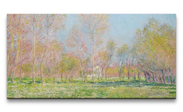 Remaster 120x60cm Claude Monet Impressionismus weltberühmtes Wandbild Spring in Giverny