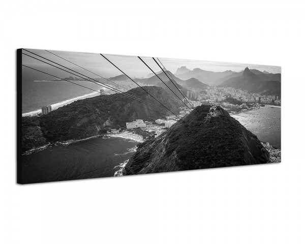 150x50cm Rio De Janeiro Berge Stadt Meer Seilbahn