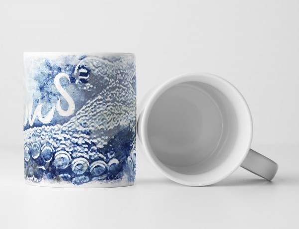 Octopus Tasse als Geschenk, Design Sinus Art