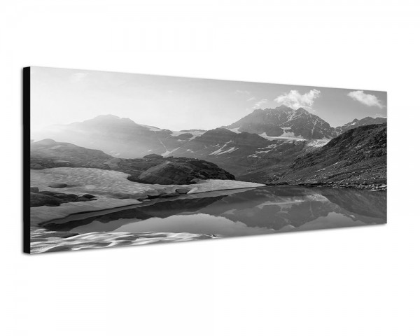 150x50cm Berge Schnee Eis See Natur