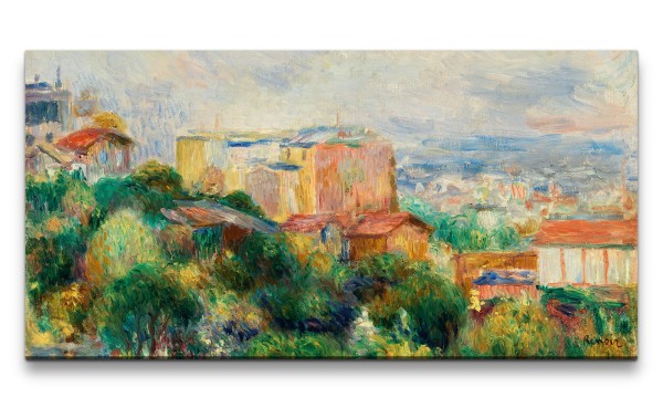 Remaster 120x60cm Pierre-Auguste Renoir weltberühmtes Wandbild Impressionismus View From Montmartre