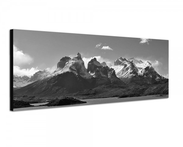 150x50cm Chile Nationalpark Gebirge Schnee Bergsee