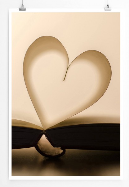 60x90cm Künstlerische Fotografie Poster I Love Books