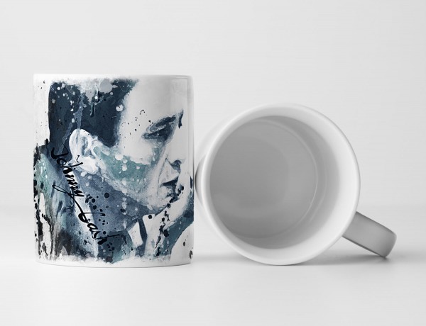 Johnny Cash II Tasse als Geschenk, Design Sinus Art