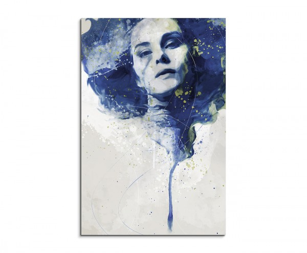 Michelle Dockery II Aqua 90x60cm Wandbild Aquarell Art