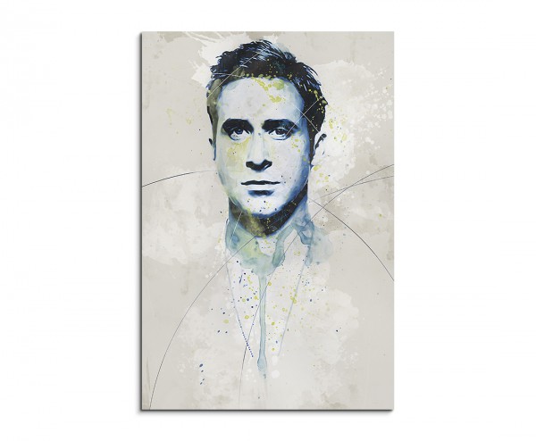 Ryan Gosling Aqua 90x60 cm Aquarell Kunstbild