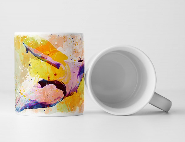 Klippenspringer Tasse als Geschenk, Design Sinus Art
