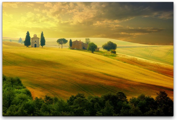 Landschaft in der Toscana Wandbild in verschiedenen Größen