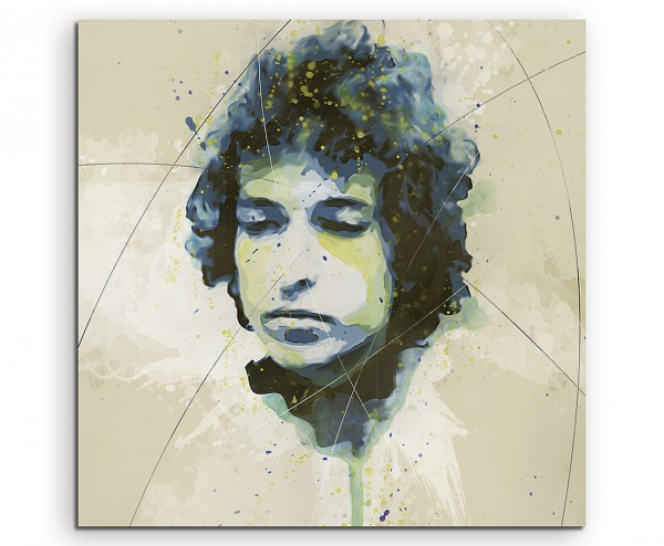 Bob Dylan I Aqua 90x60 cm Aquarell Kunstbild