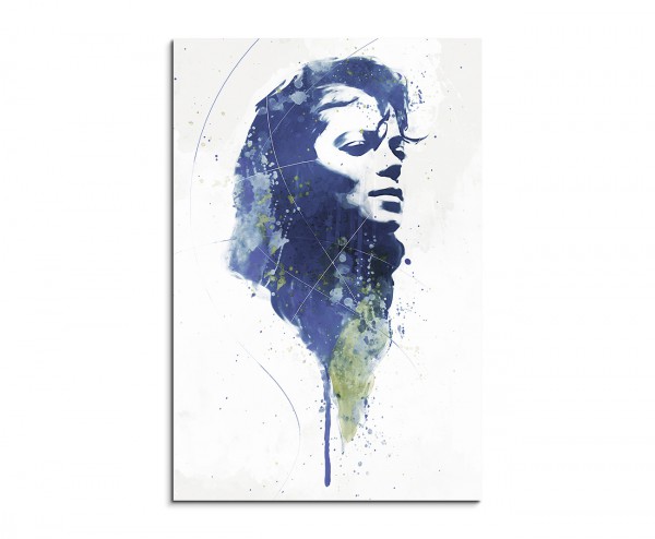 Michael Jackson VII Aqua 90x60cm Wandbild Aquarell Art