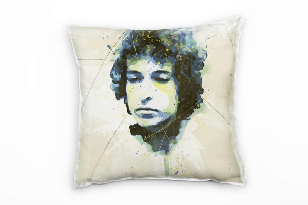Bob Dylan I Deko Kissen Bezug 40x40cm für Couch Sofa Lounge Zierkissen