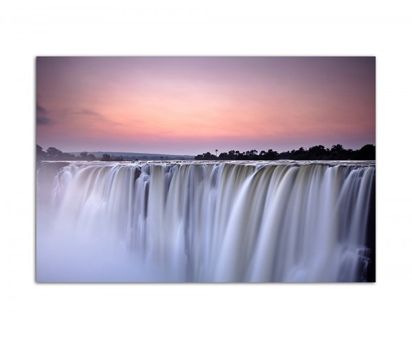 120x80cm Wasserfall Morgenlicht Morgenrot
