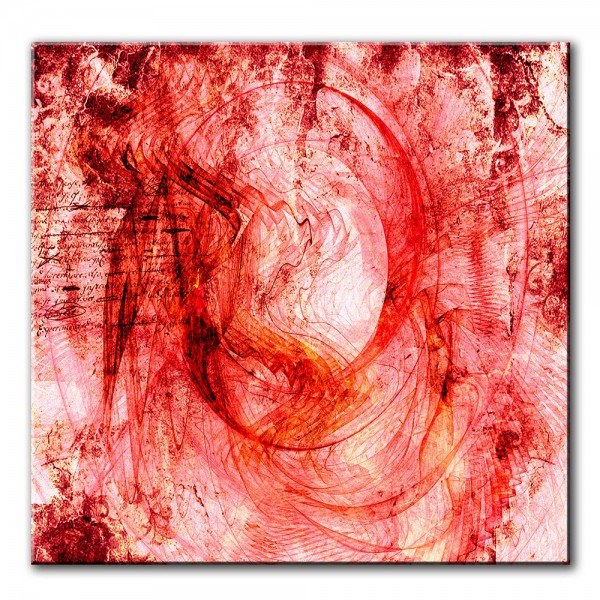 Rote Seide, abstrakt, 60x60cm