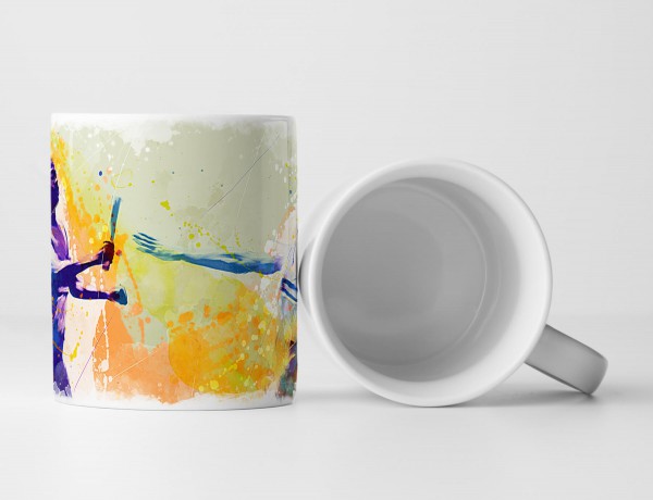 Staffellauf Tasse als Geschenk, Design Sinus Art