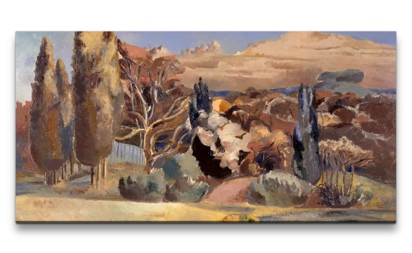Remaster 120x60cm Paul Nash weltberühmtes Wandbild Landschaft Bäume Sommer Zeitlos