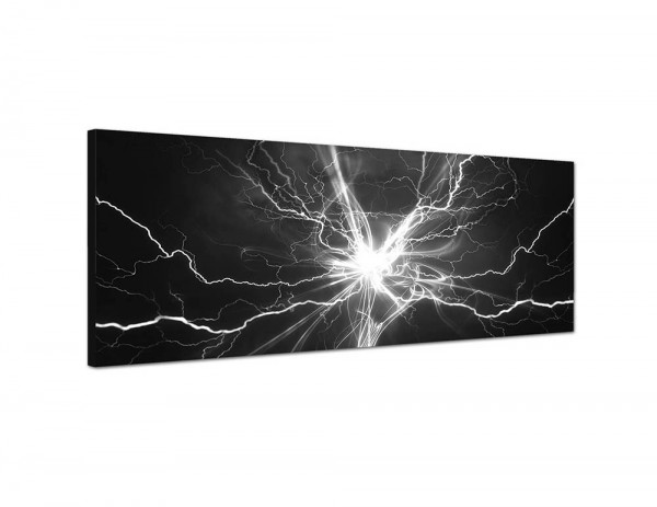 150x50cm Blitze Licht Elektrizität abstrakt