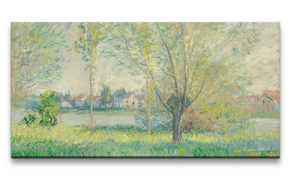 Remaster 120x60cm Claude Monet Impressionismus weltberühmtes Wandbild The Willows zeitlose Kunst