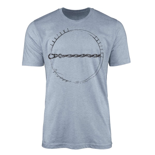 Vintage Herren T-Shirt Eisenkette