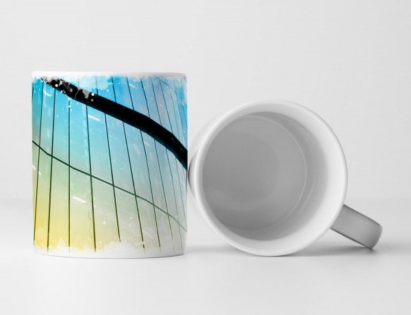 Tasse Geschenk Architekturfotografie – Reflektierende Glasfassade