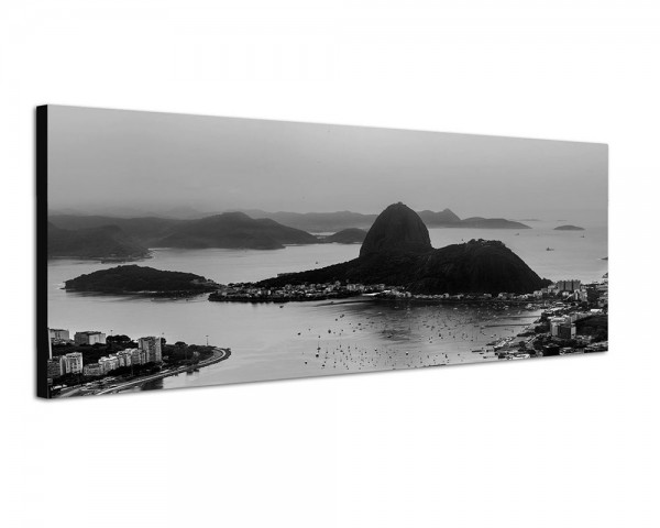 150x50cm Rio De Janeiro Zuckerhut Meer Stadt Abendsonne