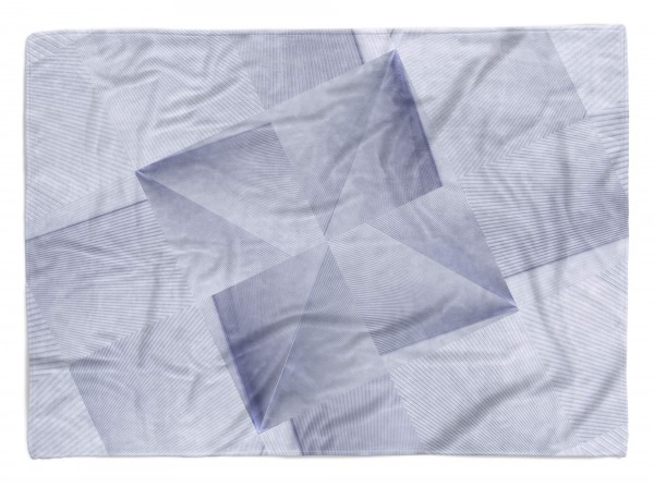 Handtuch Strandhandtuch Saunatuch Kuscheldecke mit Fotomotiv Hellblau Muster