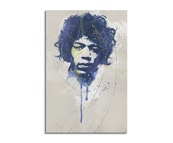 Jimi Hendrix I Aqua 90x60cm Aqua Art Wandbild