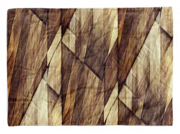Handtuch Strandhandtuch Saunatuch Kuscheldecke mit Fotomotiv Braun Struktur Abstrakt Kuns