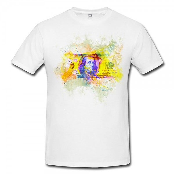 Dollar Herren T- Shirt , Stylisch aus Paul Sinus Aquarell Color