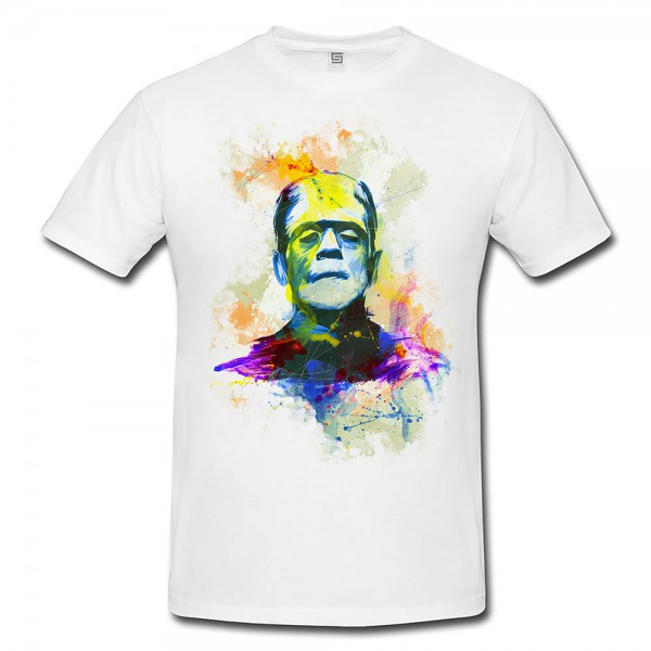 Frankenstein Herren T- Shirt , Stylisch aus Paul Sinus Aquarell Color
