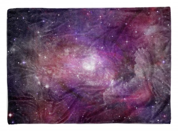 Handtuch Strandhandtuch Saunatuch Kuscheldecke mit Fotomotiv Universum Galaxie
