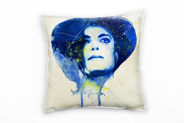 Michael Jackson IV Deko Kissen Bezug 40x40cm für Couch Sofa Lounge Zierkissen