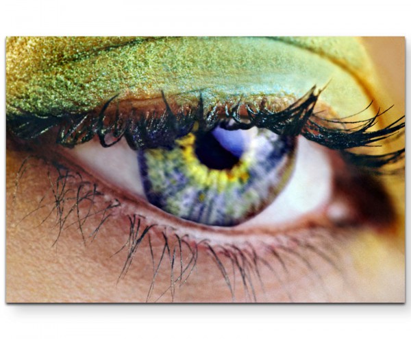 Fotografie  Auge Makroaufnahme - Leinwandbild