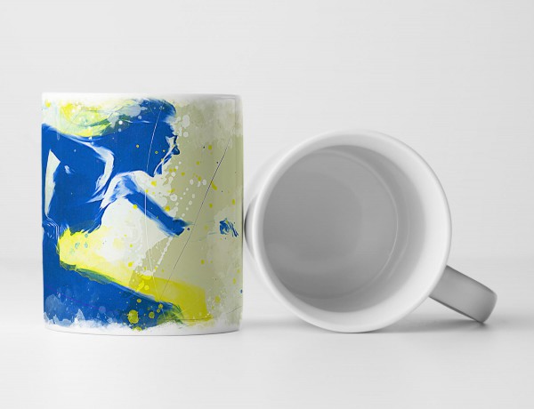 Huerdenlauf Tasse als Geschenk, Design Sinus Art