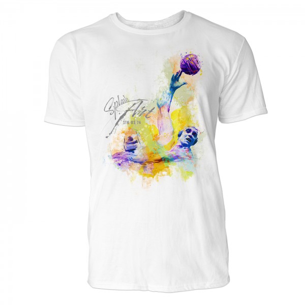 Wasserball Fang Sinus Art ® T-Shirt Crewneck Tee with Frontartwork