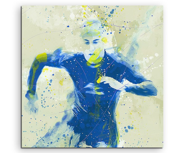 Schwimmen 60x60cm SPORTBILDER Paul Sinus Art Splash Art Wandbild Aquarell Art