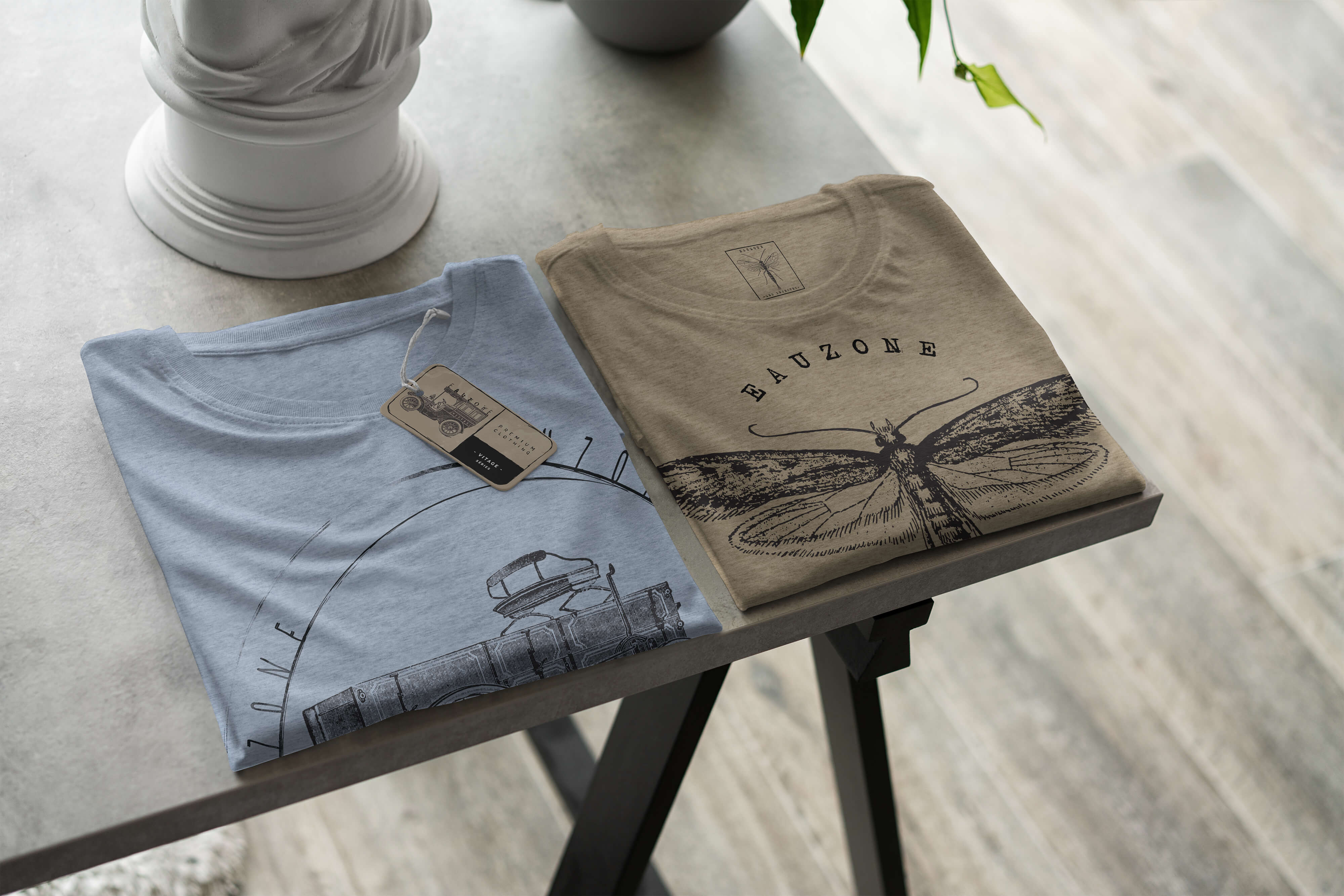 Men T-Shirt weiß Vintage Jeep Automobil Paul Sinus Art Geschenkidee