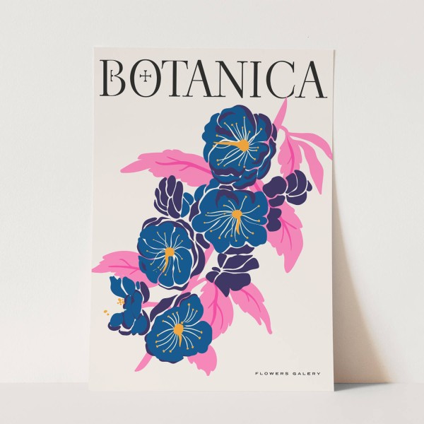 Botanica Wunderschöne Blumen Illustration Dekorativ Modern Farbenfroh