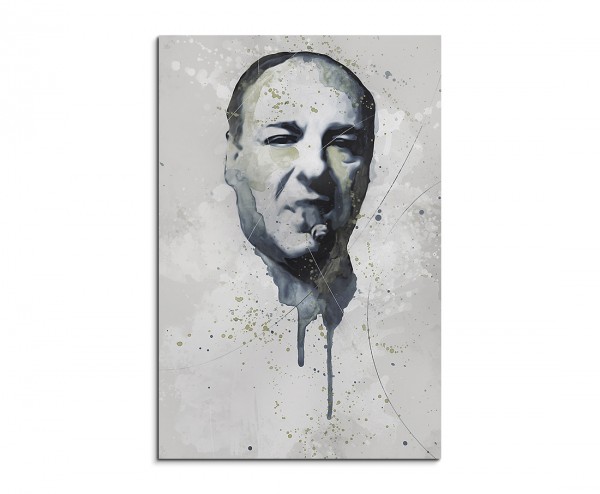 Tony Soprano Aqua 90x60 cm Aquarell Kunstbild